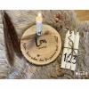 Geburtstagskerze personalisiert  | Baumscheibe | Geburtstag | Lebenskerze | Geburtstagsbrett  | Geburtstagsgeschenk