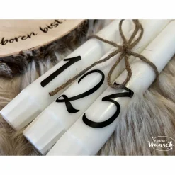 Geburtstagskerze personalisiert  | Baumscheibe | Geburtstag | Lebenskerze | Geburtstagsbrett  | Geburtstagsgeschenk