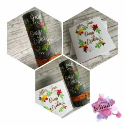 Geburtstagskerze Rustik Blumen