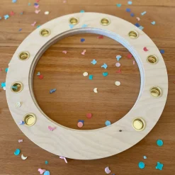 Geburtstagskranz mit 10 Kerzenhaltern