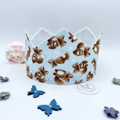 Geburtstagskrone für Kinder – Größenverstellbare Stoffkrone für Geburtstage