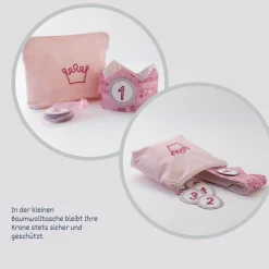 Geburtstagskrone mit Zahlen, Krone für Kindergeburtstag, Partykrone Farbe Beere, Babys erster Geburtstag