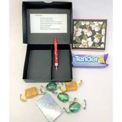 Geburtstagskuchen Bausatz – Handgemachte Geschenkverpackung 12x10x3 cm aus Tonkarton