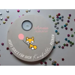 Geburtstagslicht | Geburtstagsbrett / Fuchs