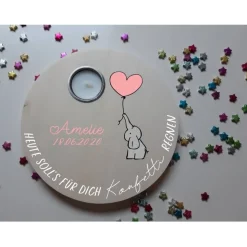 Geburtstagslicht | Geburtstagsbrett / Elefant