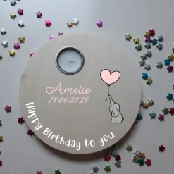 Geburtstagslicht | Geburtstagsbrett / Elefant