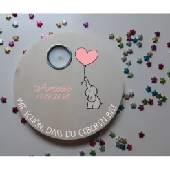 Geburtstagslicht | Geburtstagsbrett / Elefant