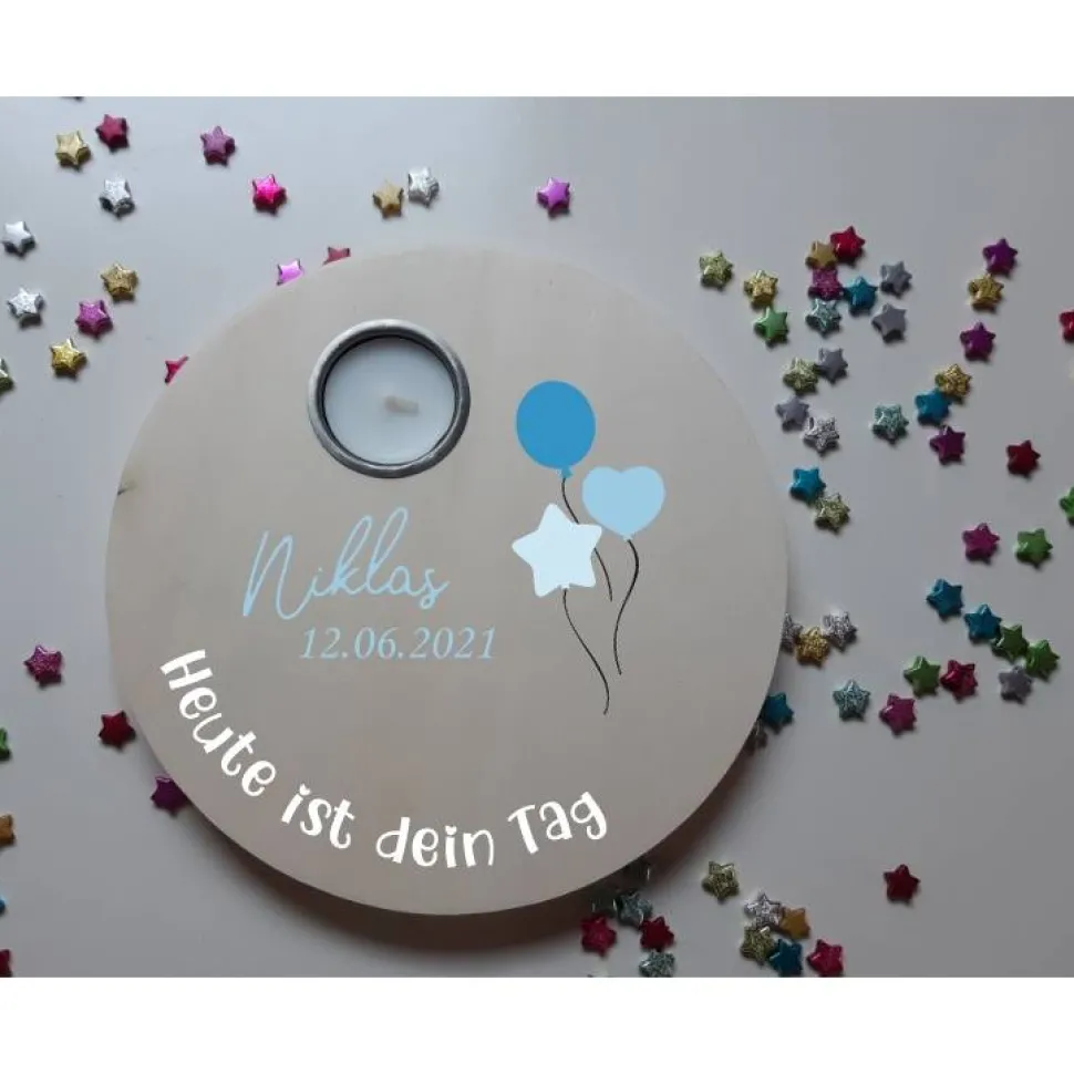 Geburtstagslicht | Geburtstagsbrett / Ballons