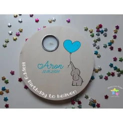 Geburtstagslicht/ Sternengeburtstag rund  | Sternenkind