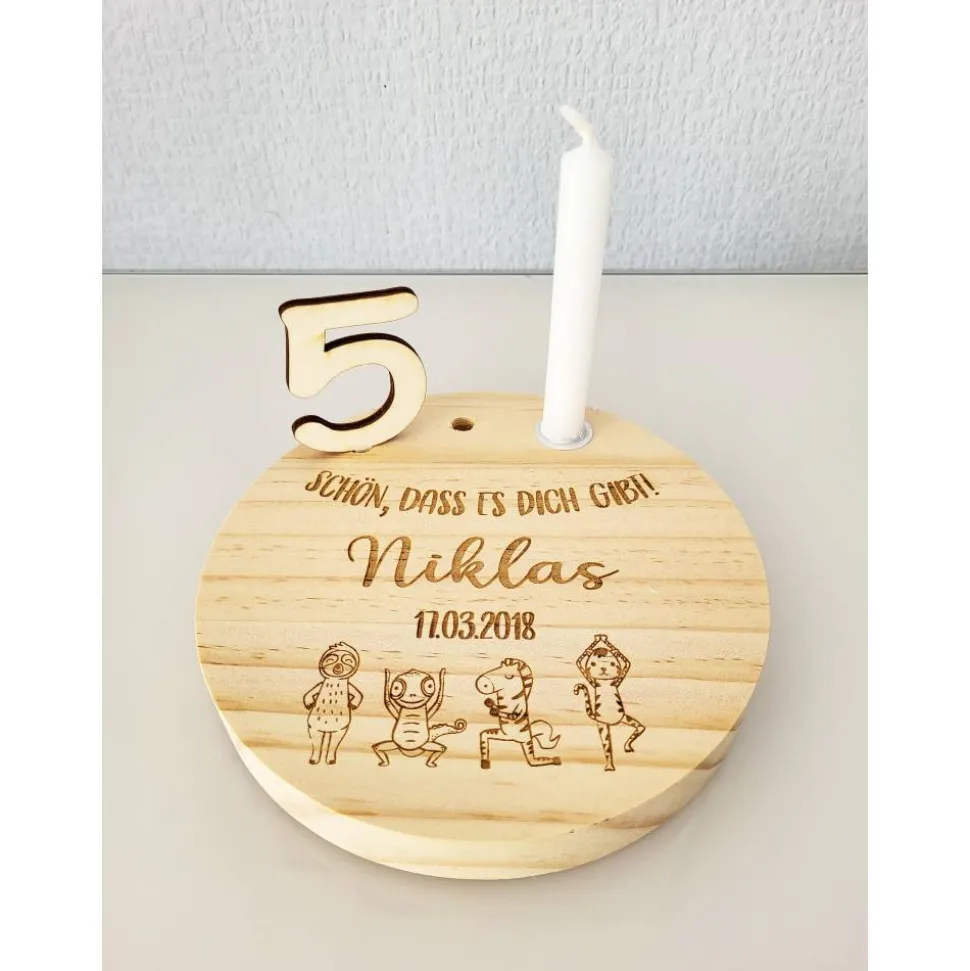 Geburtstagsteller Geburtstagskranz Geburtstagsscheibe Kerzenteller