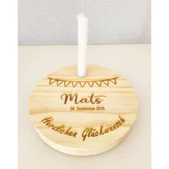 Geburtstagsteller Geburtstagskranz Geburtstagsscheibe Kerzenteller