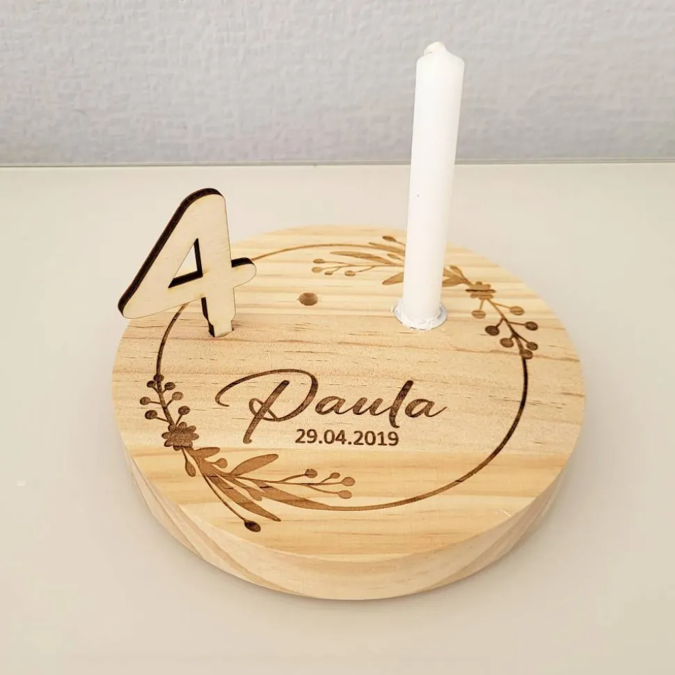 Geburtstagsteller Geburtstagskranz Geburtstagsscheibe Kerzenteller