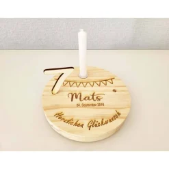 Geburtstagsteller Geburtstagskranz Geburtstagsscheibe Kerzenteller