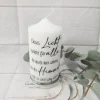 Gedenkkerze - Trauerkerze - Erinnerungskerze - Hochzeit Midi