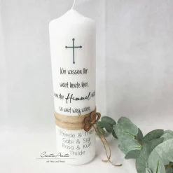 Gedenkkerze - Trauerkerze - Erinnerungskerze - Hochzeit