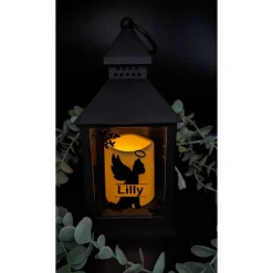 Gedenklicht Verstorbenes Tier, Katze, Led Laterne mit 6h Timer, Personalisiert,  Gedenklicht, Trauerlicht, Trauerlaterne