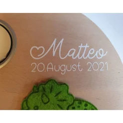 Gedenklicht zum Himmelsgeburtstag | Geburtstagslicht | Geschenk zum Sternengeburtstag | Geburtstagsbrett für Sternenkind