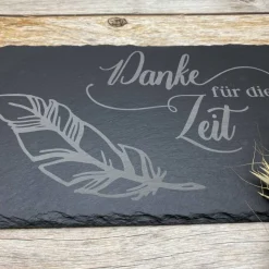 Gedenkplatte für Grab | Steinplatte mit Gravur | Stein für Grabschmuck | Grabdekoration aus Naturstein