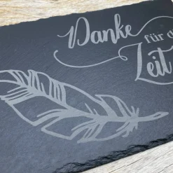 Gedenkplatte für Grab | Steinplatte mit Gravur | Stein für Grabschmuck | Grabdekoration aus Naturstein