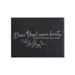 Gedenkplatte für Grab | Steinplatte mit Gravur | Stein für Grabschmuck | Grabdekoration aus Naturstein