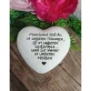 Gedenkstein, Grabschmuck, Grabstein, 17 x 16 cm, Trauer, Herz, Spruch, Manchmal bist du, Beton, frostfest