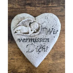 Gedenksteine mit Spruch - Grabschmuck - Zwei Varianten -