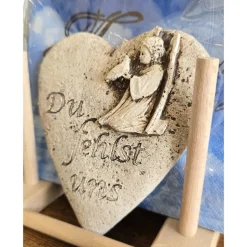 Gedenksteine mit Spruch - Grabschmuck - Zwei Varianten -