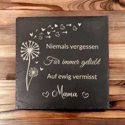 Gedenktafel/ Grabschmuck aus Schiefer für Hunde Personalisiert