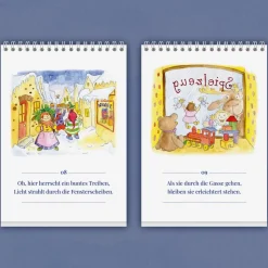 Gedicht-Adventskalender für Kinder von 3 bis 100+ Jahren, Tischkalender A5 hochkant, 24 Seiten, Das Engelchen Orchester