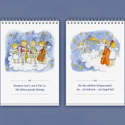 Gedicht-Adventskalender für Kinder von 3 bis 100+ Jahren, Tischkalender A5 hochkant, 24 Seiten, Das Engelchen Orchester