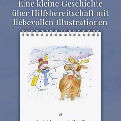Gedicht-Adventskalender für Kinder von 3 bis 100+ Jahren, Tischkalender A5 hochkant, 24 Seiten, Das Engelchen Orchester