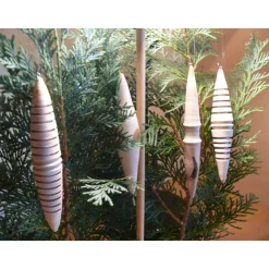 gedrechselter Holzbaumschmuck Weihnachtsdeko Weihnachtsbaumschmuck