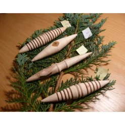 gedrechselter Holzbaumschmuck Weihnachtsdeko Weihnachtsbaumschmuck