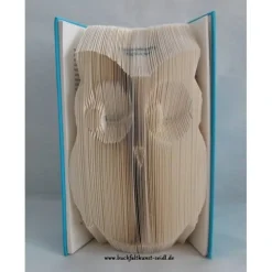 gefaltetes Buch "Eule" als Geschenk, z.B. für Geburtstag / Weihnachten, oder als Dekoration