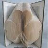 gefaltetes Buch "Kleeblatt", als besonderes Geschenk, z.B. für Geburtstag / Weihnachten, oder als Dekoration Zuhause