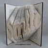 gefaltetes Buch "Smile" als Geschenk, z.B. für Geburtstag / Weihnachten, oder als Dekoration im eigenen Zuhause