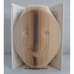 gefaltetes Buch "Smiley" als originelles Geschenk, z.B. für Geburtstag / Weihnachten, oder als witzige Dekoration