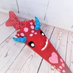 Gefilzte Schultüte, "Monster mit Herz" mit  70cm Papprohling