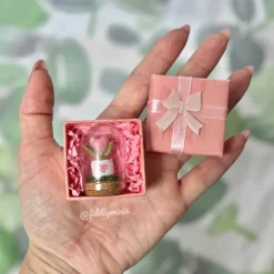 Gehäkelte Mini Herzpflanze im Topf (microcrochet)