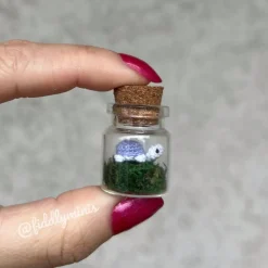 Gehäkelte Mini Schildkröte (microcrochet)