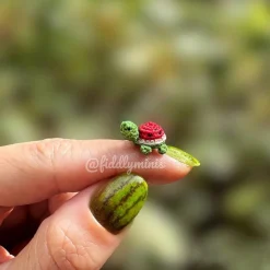 Gehäkelte Mini Schildkröte (microcrochet)