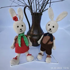 gehäkelte süße Osterhasen