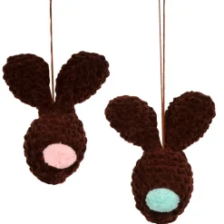 Gehäkelte XL Osterhasen zum Aufhängen – 2er Set Osterdeko Handarbeit