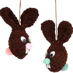 Gehäkelte XL Osterhasen zum Aufhängen – 2er Set Osterdeko Handarbeit