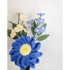 gehäkelter Blumenstrauß Dahlie | Freunde Geschenkidee Kollegen | besonderes Geschenk | Wohndekoration