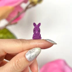 Gehäkelter bunter Mini Osterhase (microcrochet)