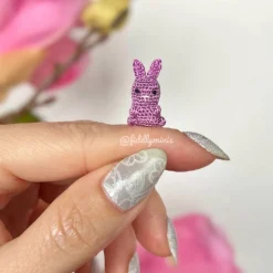 Gehäkelter bunter Mini Osterhase (microcrochet)