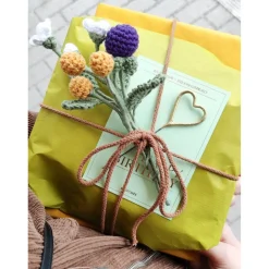 gehäkelter Mini Blumenstrauß | Freundin Geschenkidee Kollegen | Muttertagsgeschenk | Häkeldeko