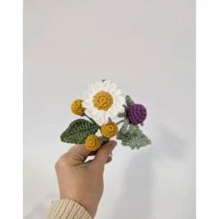 gehäkelter Mini Blumenstrauß | kleines Dankeschön | Bürodeko | kleines Geburtstagsgeschenk