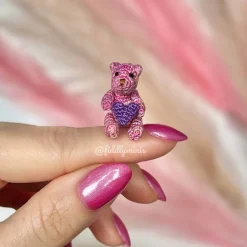 Gehäkelter Miniatur Amigurumi Teddybär - Geschenk zum Valentinstag oder Muttertag